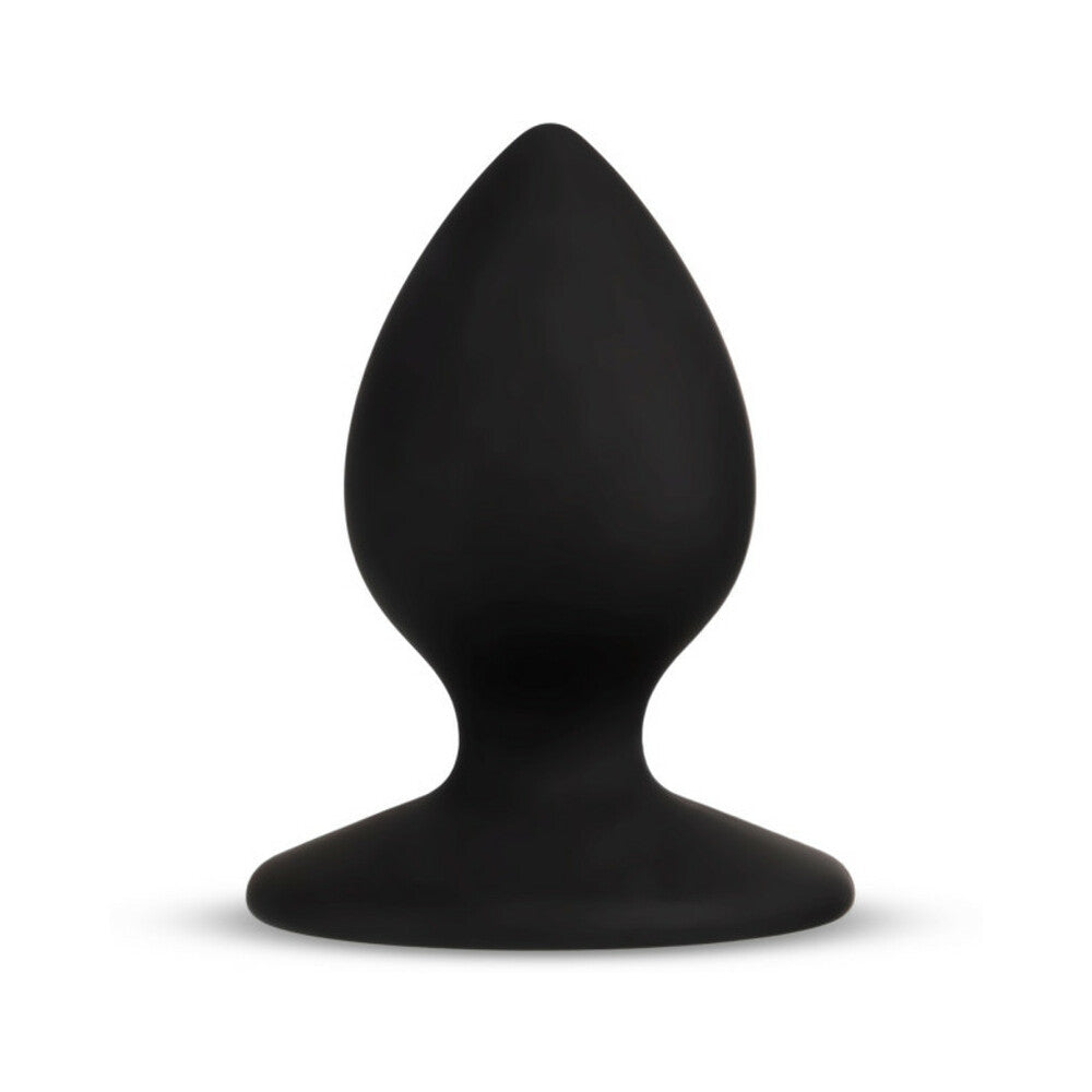 Blush - Temptasia ''Slut'' Silicone Anal Plug Black - Anal Toys & Stimulators - Silicone