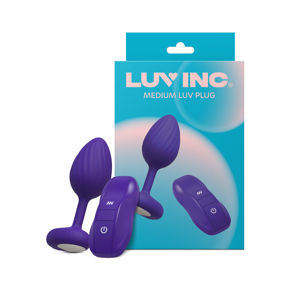 Luv Inc. - Luv Inc. Mp41: Luv Plug Purple Medium - Anal Toys & Stimulators - Silicone