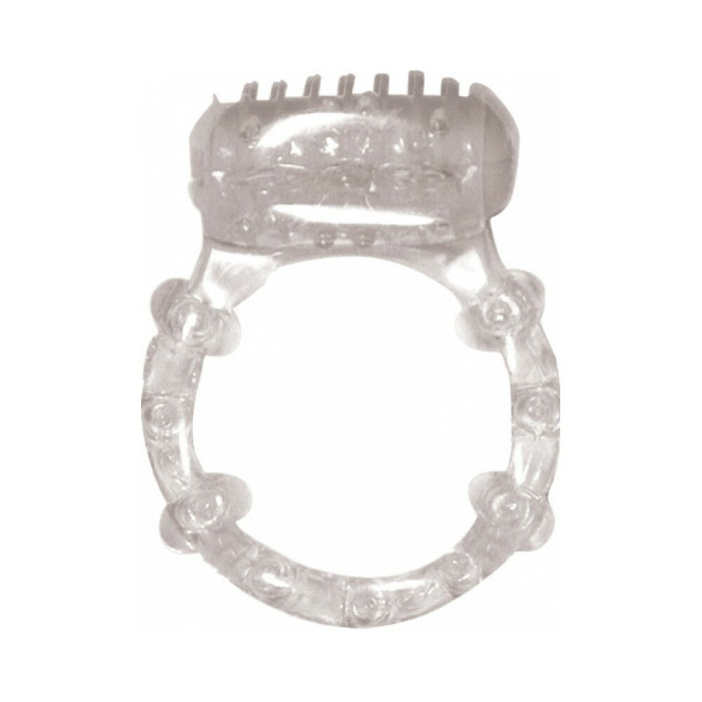 Hott Products - Humm Dinger Dual Vibrating Cockring (Glow) - Vibrators - Silicone