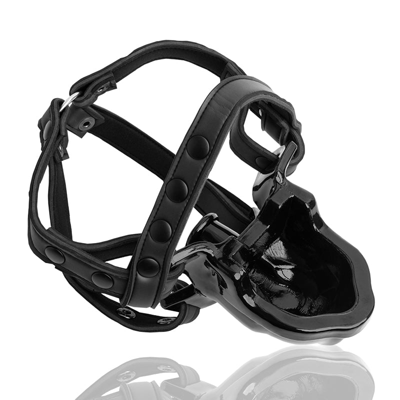 Oxballs - WATERSPORT strap-on gag, black - Bondage & Fetish Toys - TPE/TPR/Elastomers