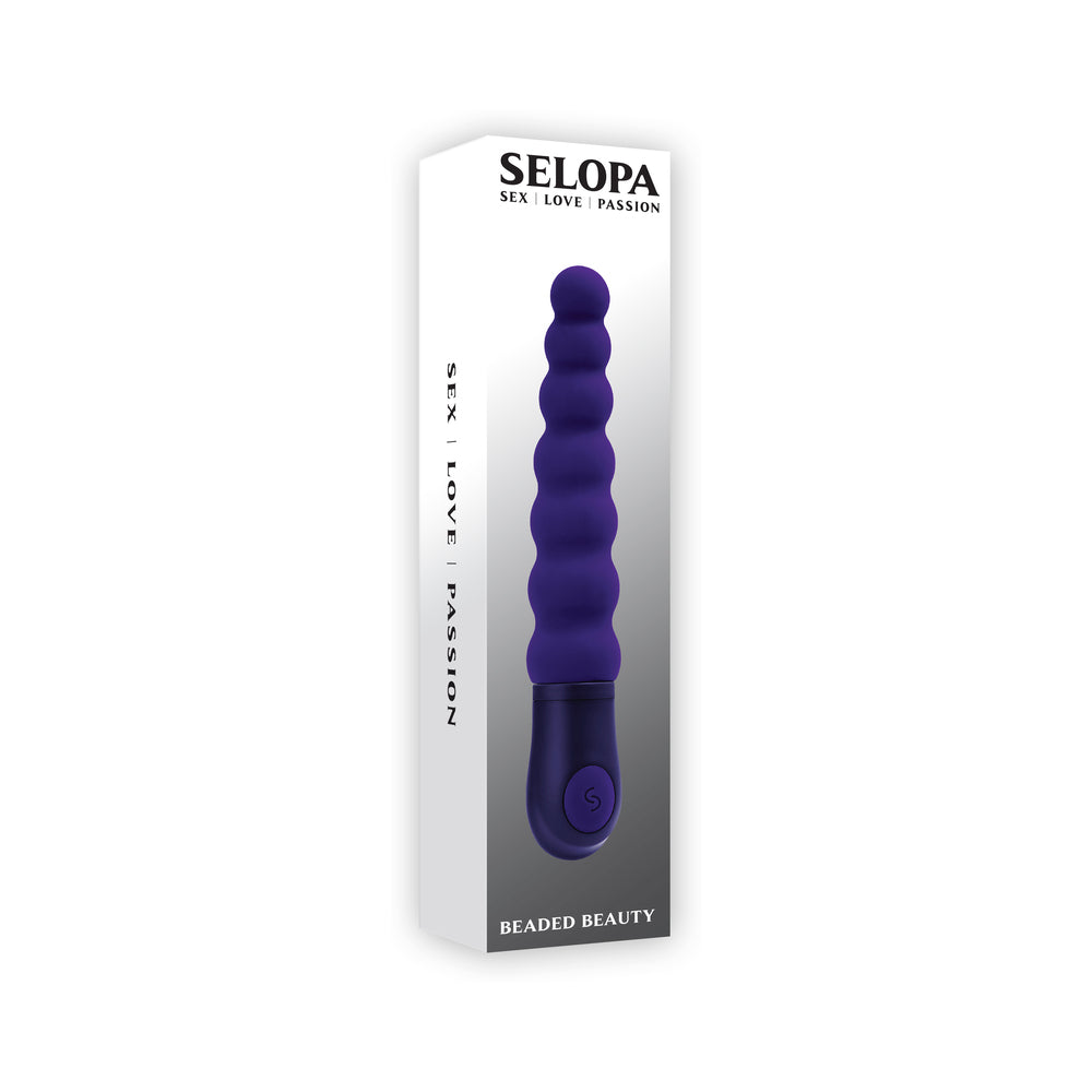 Selopa - Selopa Beaded Beauty Silicone Vibrator Purple - Vibrators - Silicone