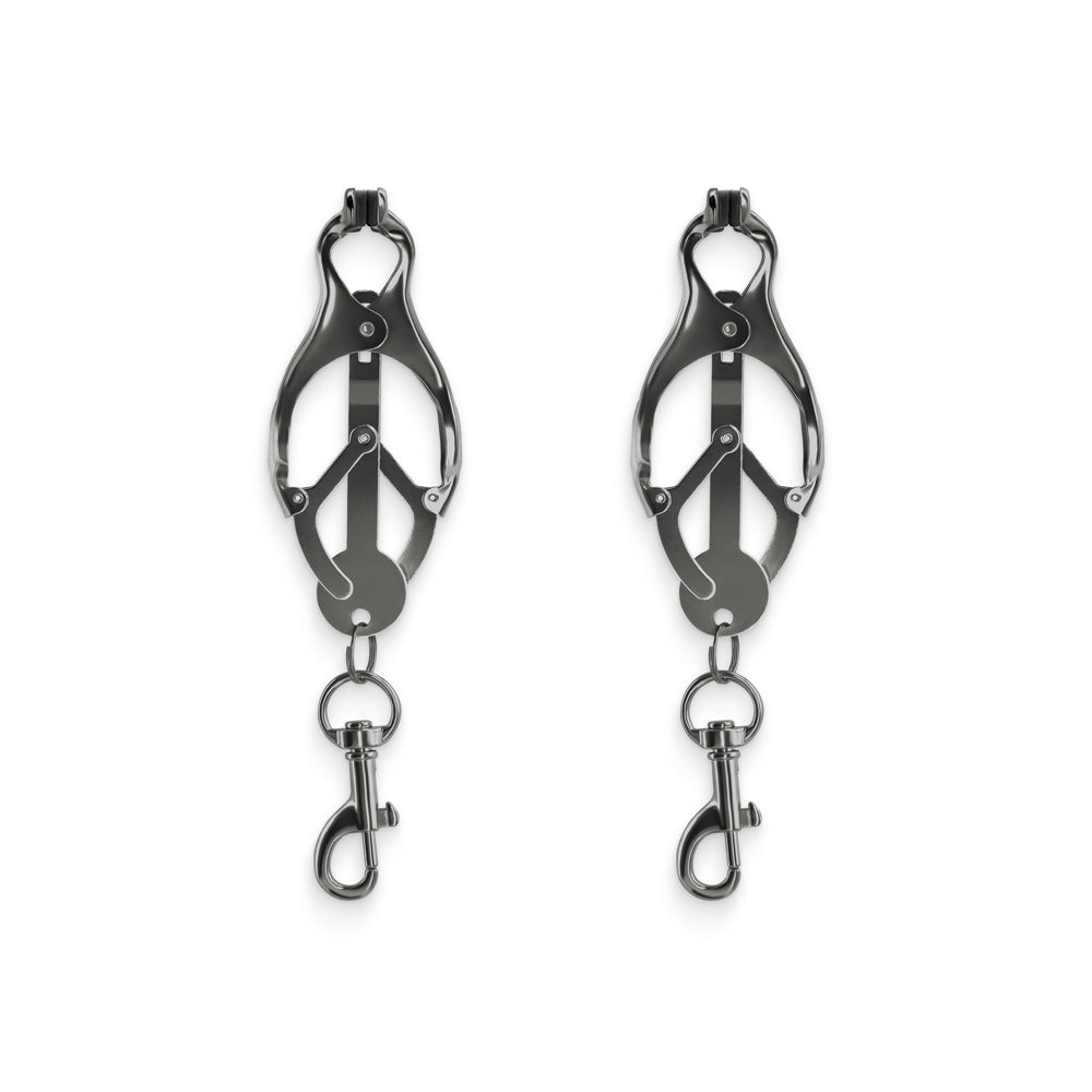 NS Novelties - Bound Nipple Clamps C3 Gunmetal - Bondage & Fetish Toys - Metal