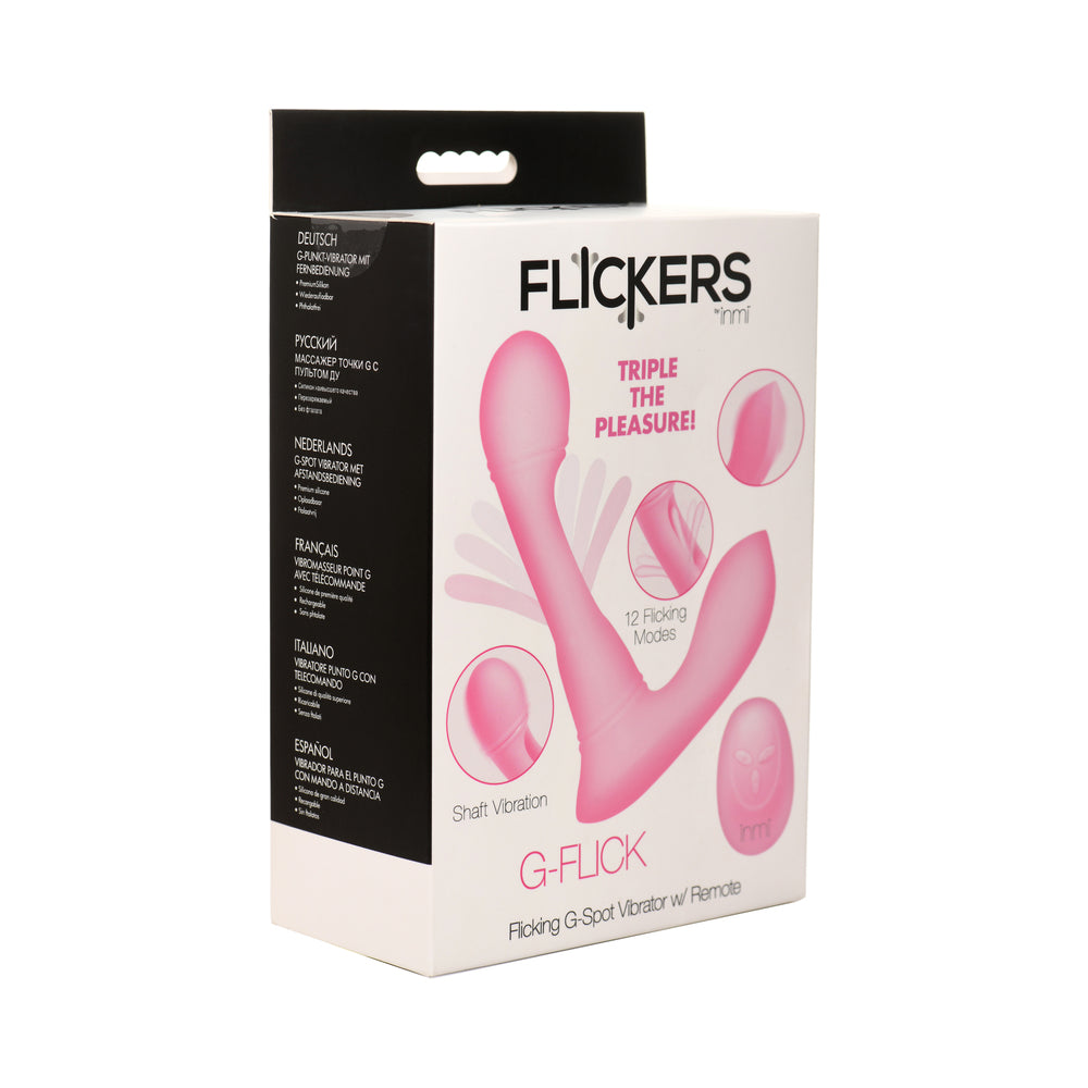 XR Brands - Flickers G-Flick Flicking G-Spot Vibrator with Remote - Vibrators - Silicone