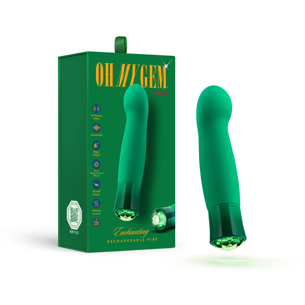 Blush - Oh My Gem Enchanting Emerald - Vibrators - Silicone