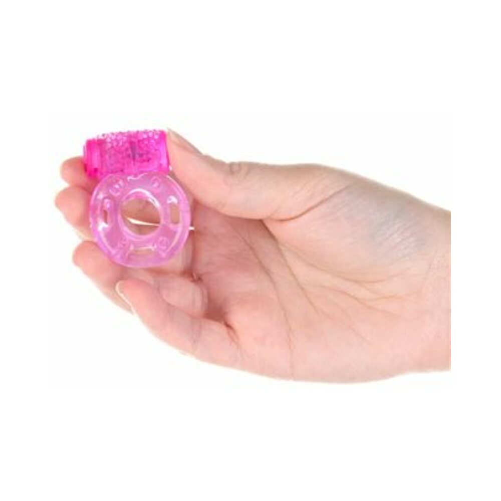 BMS - Powerbullet Vibrating Cockring Butterfly Pink - Vibrators - Silicone