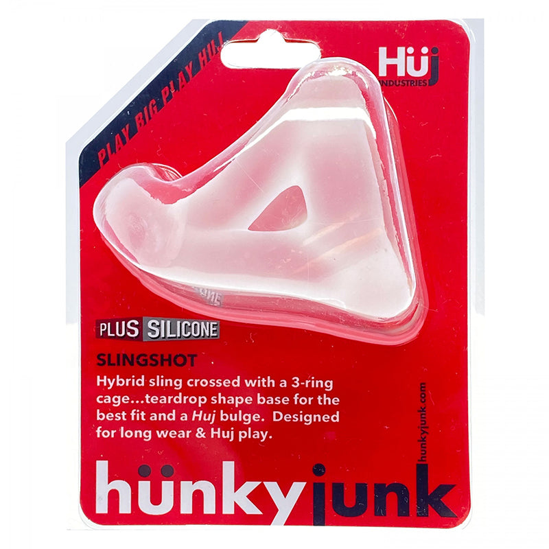 Oxballs - hunkyjunk SLINGSHOT 3-Ring Teardrop Sling Ice - Cockrings - TPE/TPR/Elastomers
