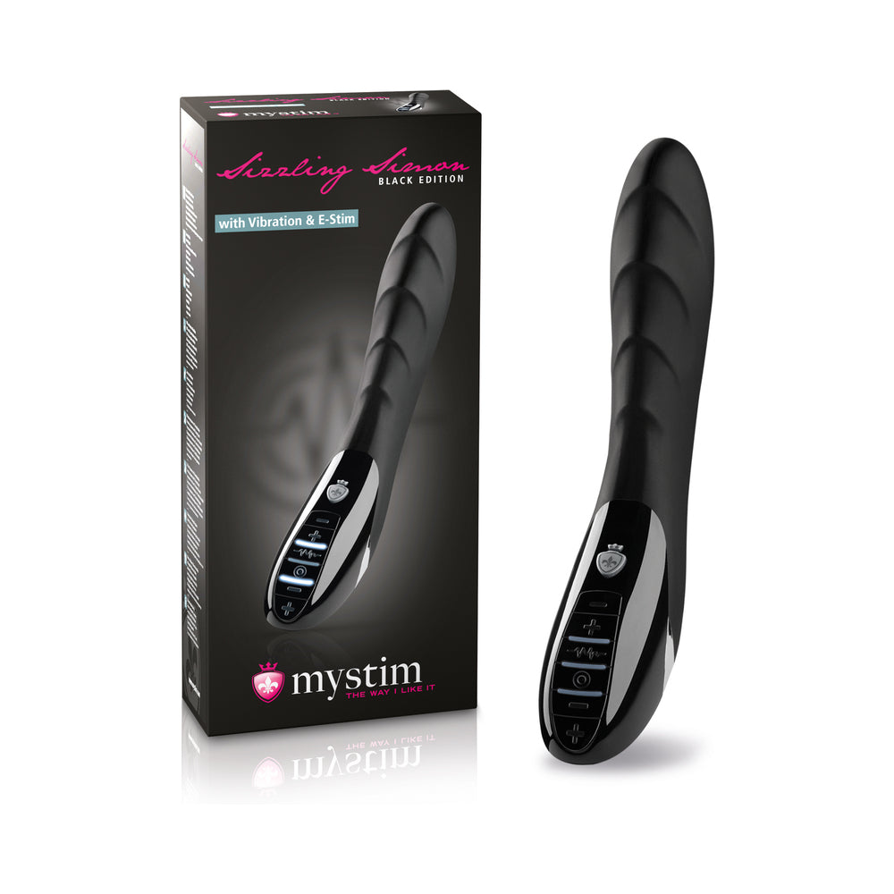 Mystim - Mystim Sizzling Simon E-Stim Vibrator - Bondage & Fetish Toys - Silicone