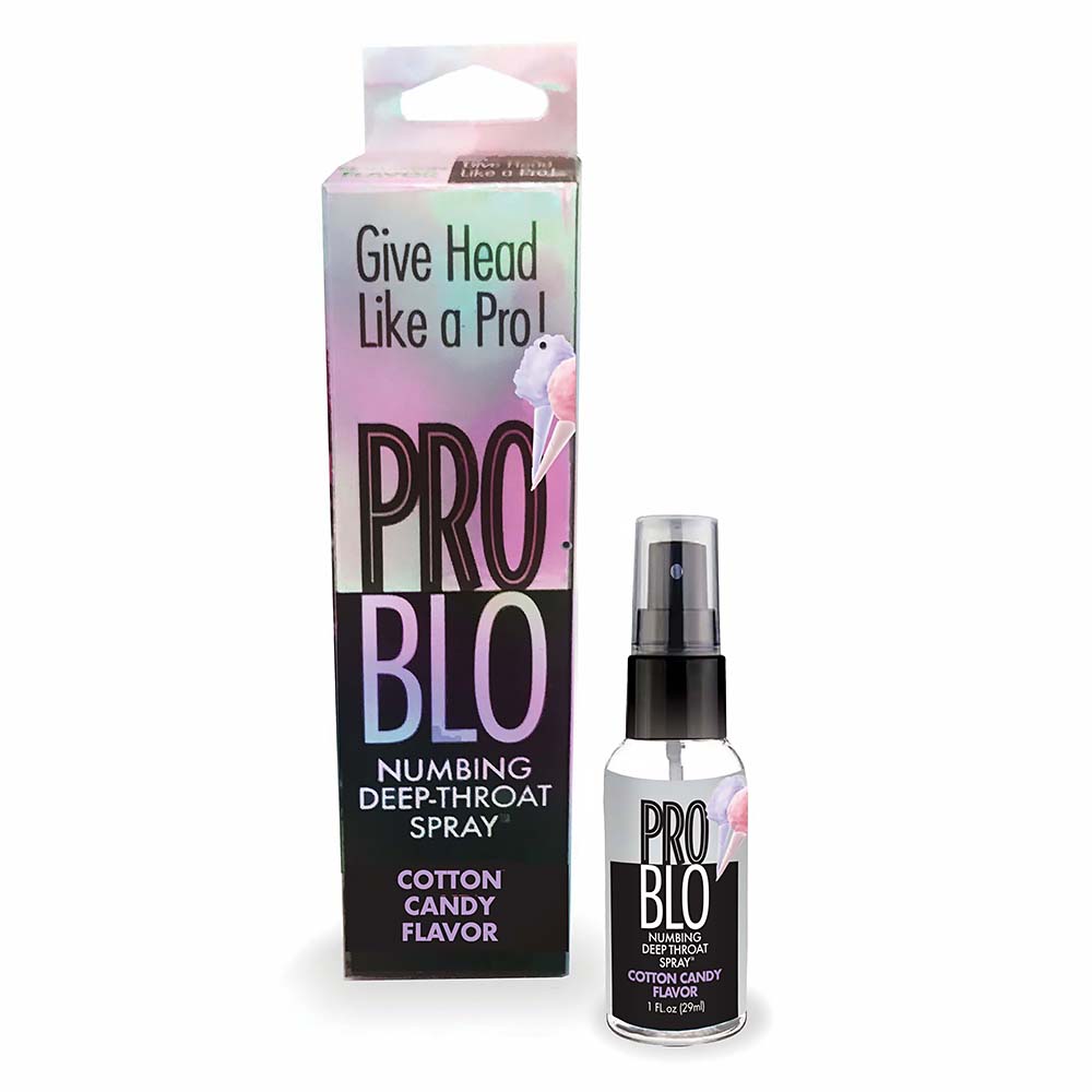 Little Genie - Pro Blo Numbing Deep Throat Spray Cotton Candy 1 oz. - Supplements & Enhancers - Liquid