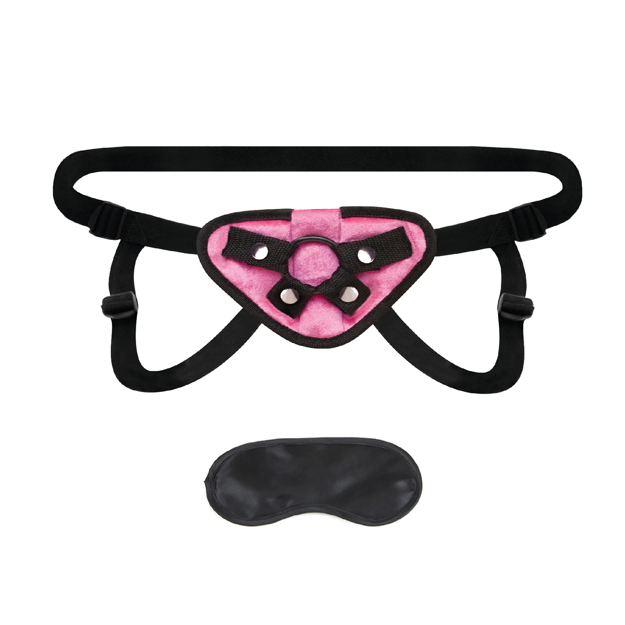 Electric Eel - Lux Fetish Neoprene Strap-On Harness Pink - Harnesses & Strap-Ons - Neoprene