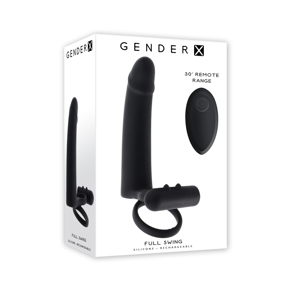 Gender X - Gender X Full Swing Black - Cockrings - Silicone