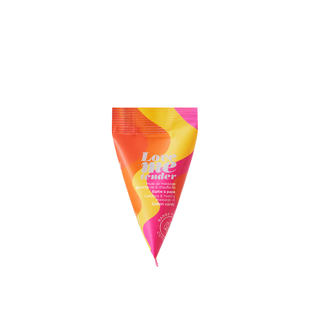 Lovely Planet - Love to Love Love Me Tender Luscious & Heating Massage Oil Cotton Candy 12/Bag 0.33 oz. - Lubricants, Creams & Glides