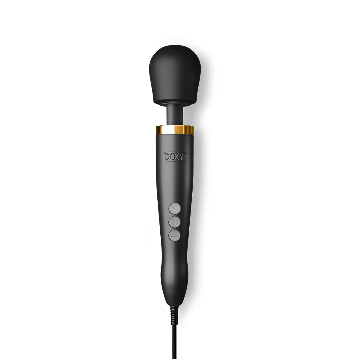 Doxy - Doxy Die Cast Wand Matte Black & 24k Gold - Vibrators - Silicone