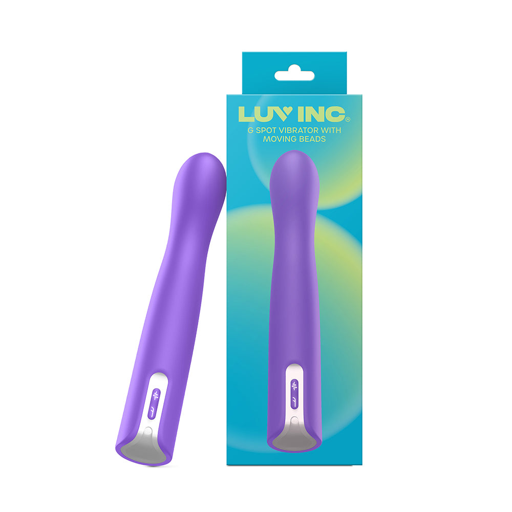 Luv Inc. - Luv Inc Gb63: G-Spot Vibrator With Moving Beads Purple - Vibrators - Silicone