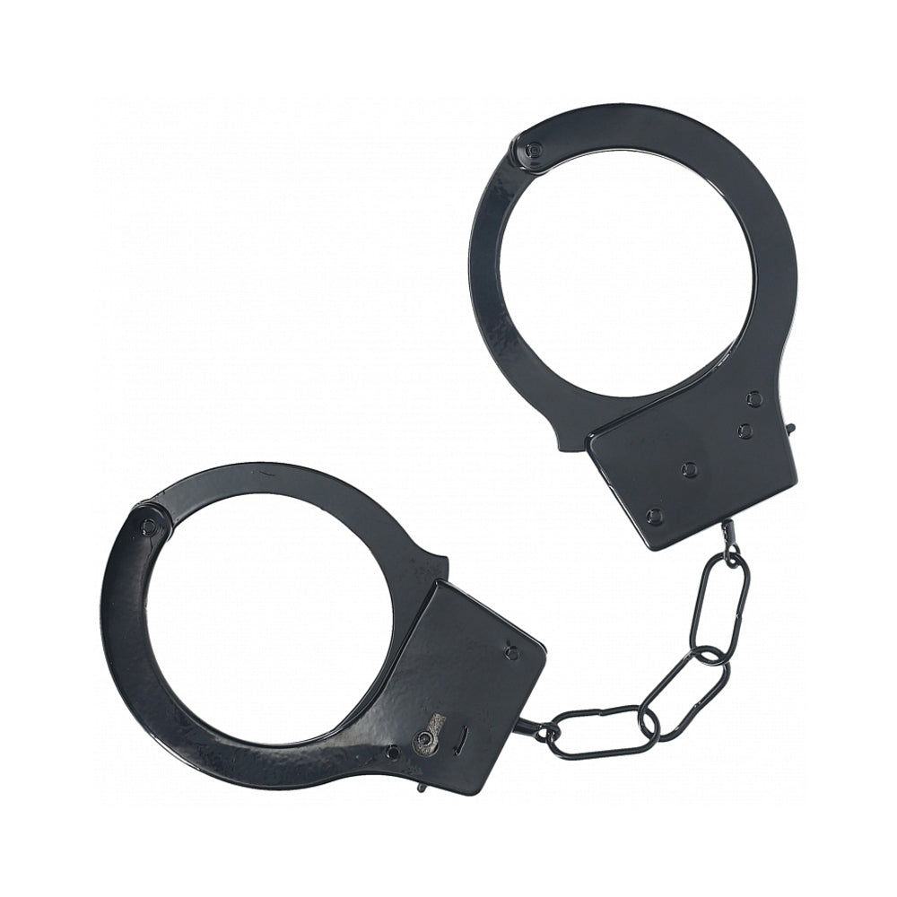 Shots - Ouch! Classic Metal Handcuffs Black - Bondage & Fetish Toys - Metal