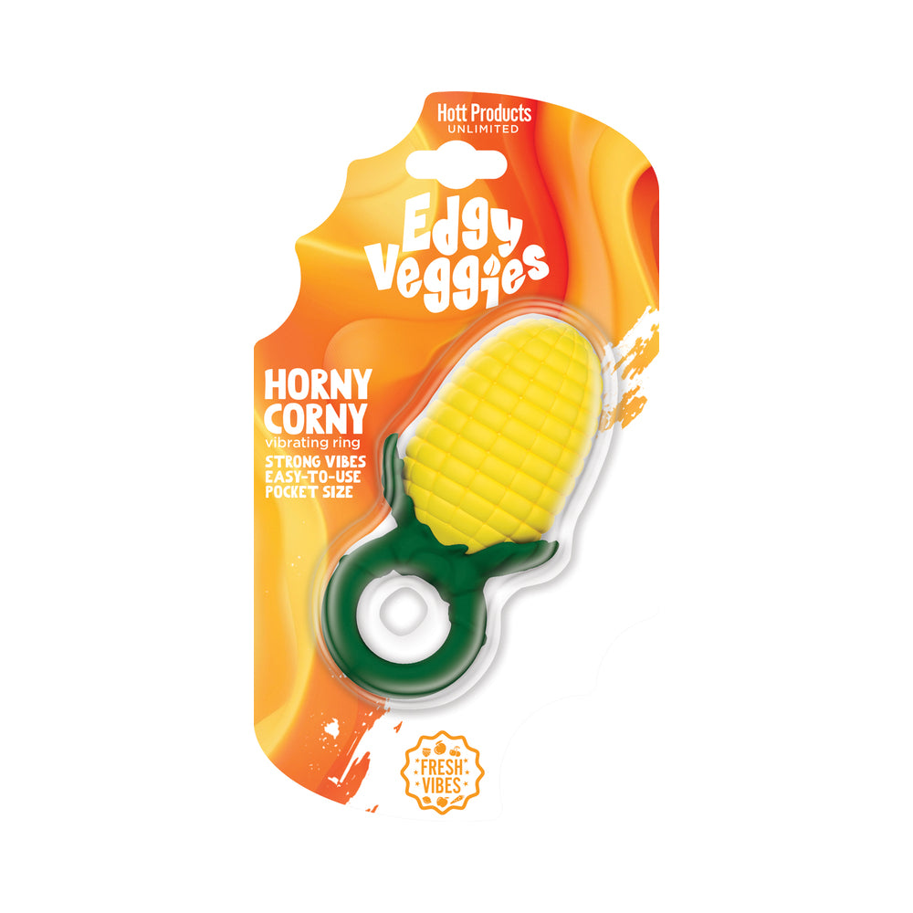 Hott Products - Edgy Veggies Horny Corny Vibrating Ring - Vibrators