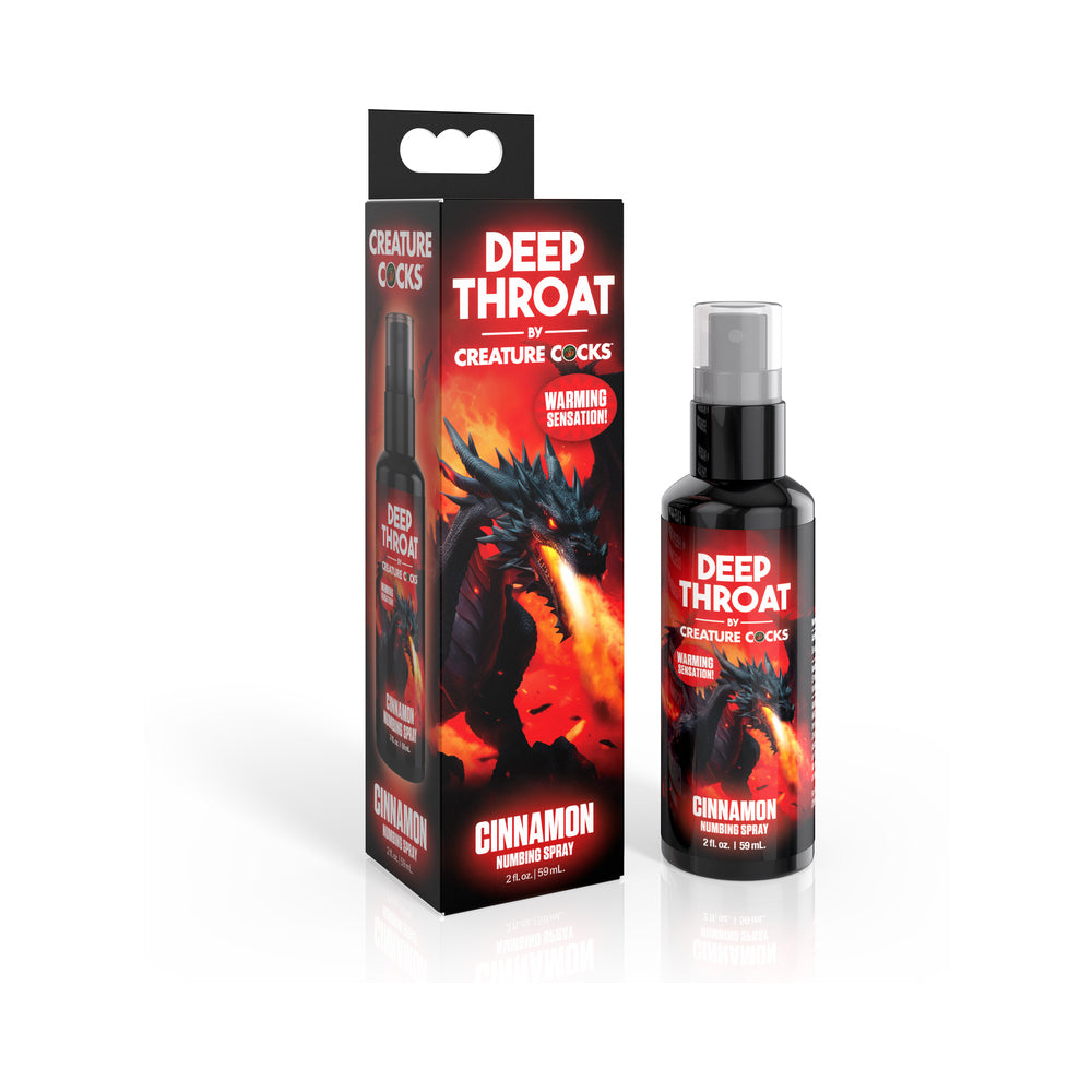 XR Brands - Creature Cocks Throat Numbing Spray Cinnamon 1 oz. - Supplements & Enhancers - Liquid