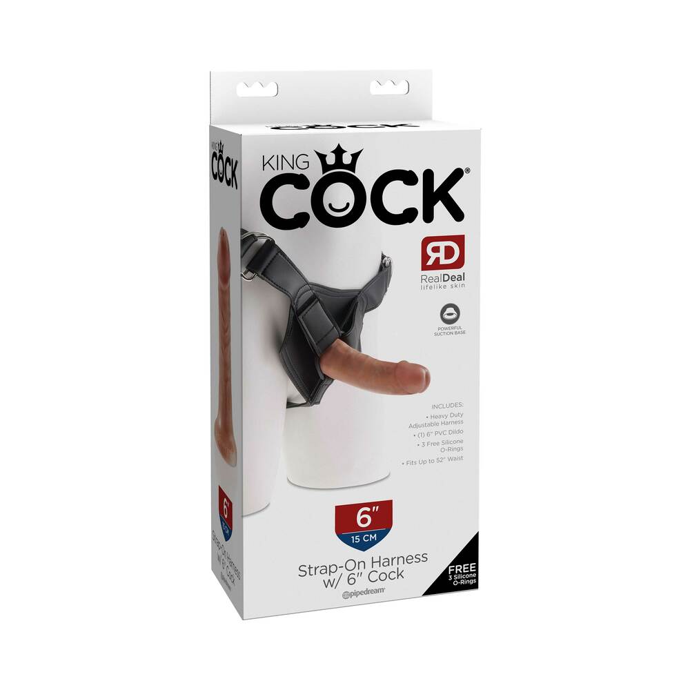 Pipedream - King Cock Strap-on Harness With 6 in. Cock Tan - Dildos - PVC