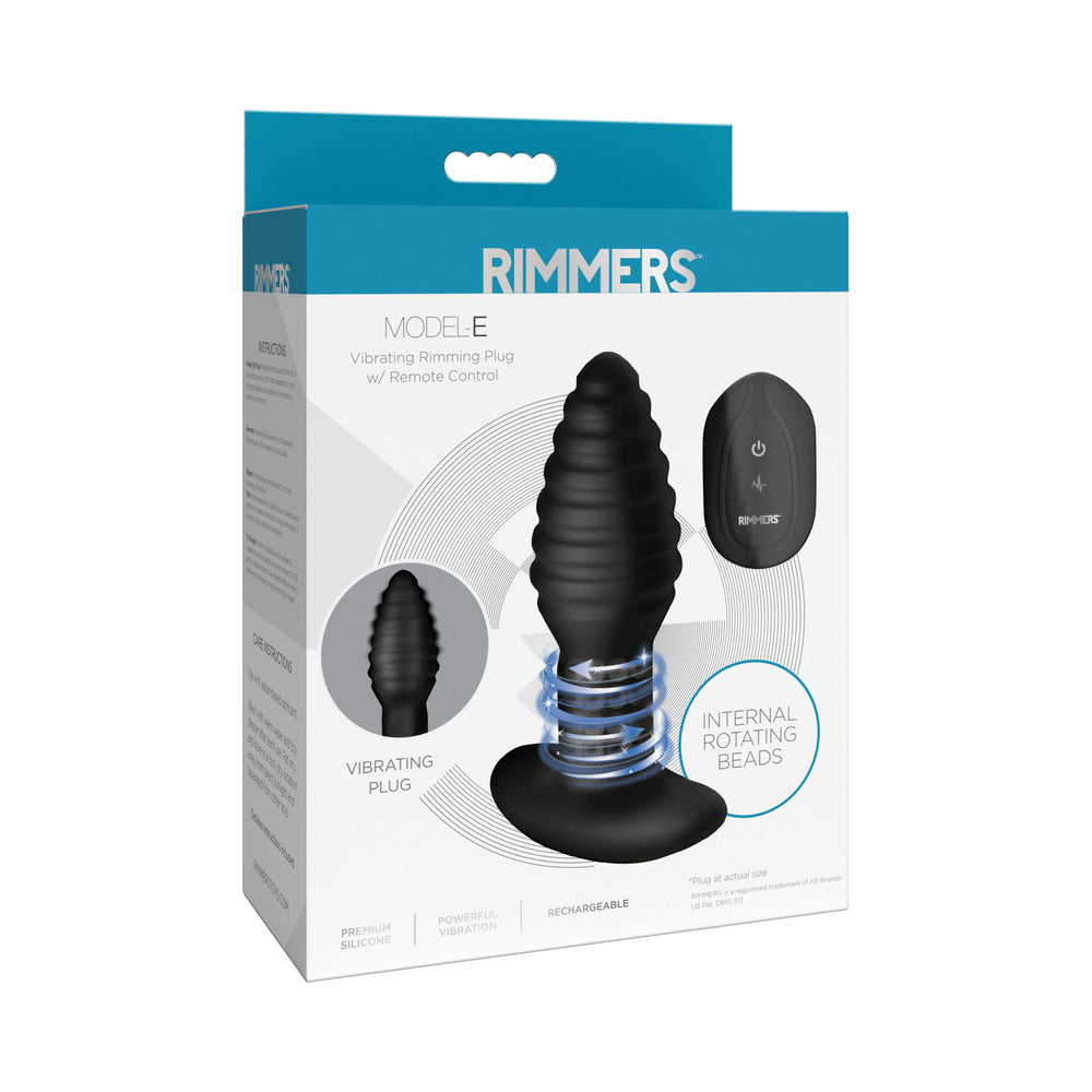 XR Brands - Rimmers Model-E Vibrating Rimming Plug with Remote Control - Anal Toys & Stimulators - Silicone