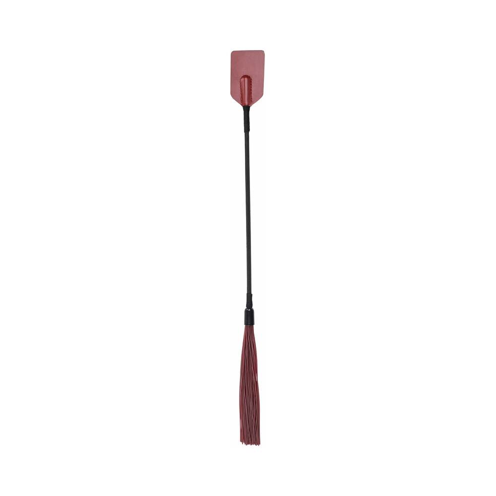 Sportsheets - Sportsheets Saffron Tap & Tickle Dual-Ended Crop and Silicone Flogger - Bondage & Fetish Toys - Polyurethane