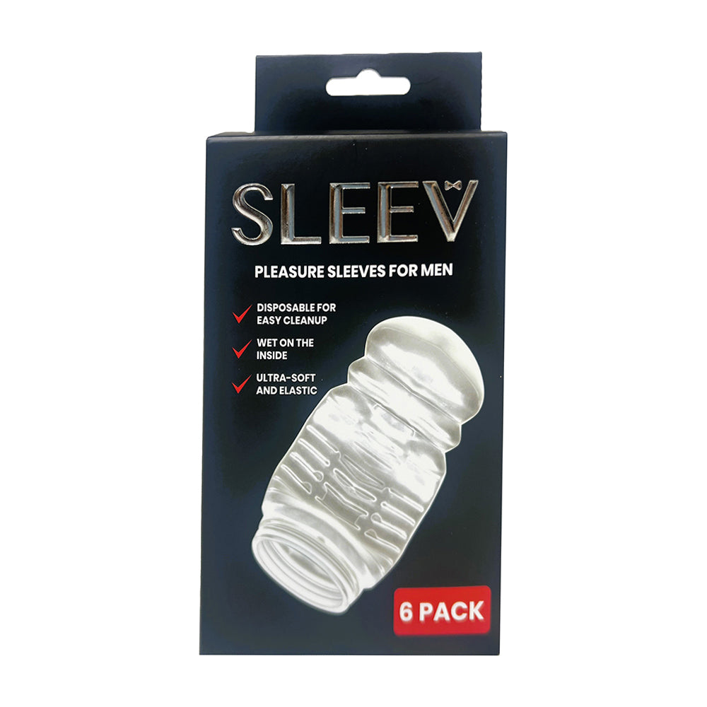 SLEEV - Sleev 6 Pack - Masturbation Aids for Males - TPE/TPR/Elastomers