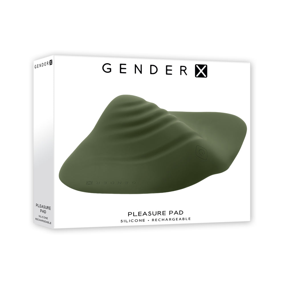 Gender X - Gender X Pleasure Pad Rechargeable Grinding Pad & Stroker Silicone Green - Vibrators - Silicone