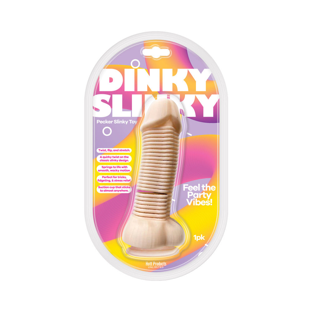 Hott Products - Dinky Slinky Pecker Spring Toy with Suction Cup - Novelties & Games