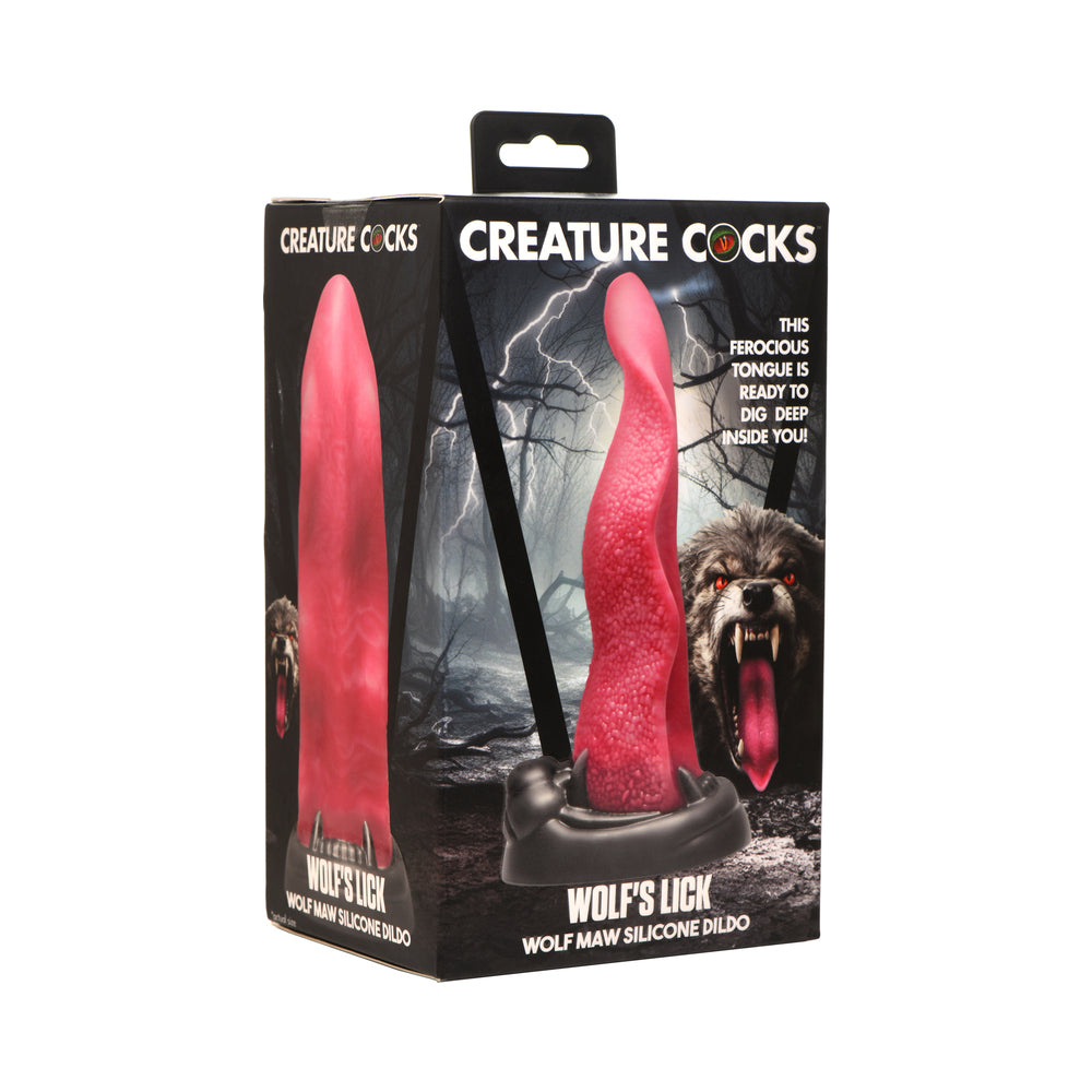 XR Brands - Creature Cocks Wolf''s Lick Wolf Maw Silicone Dildo - Dildos - Silicone