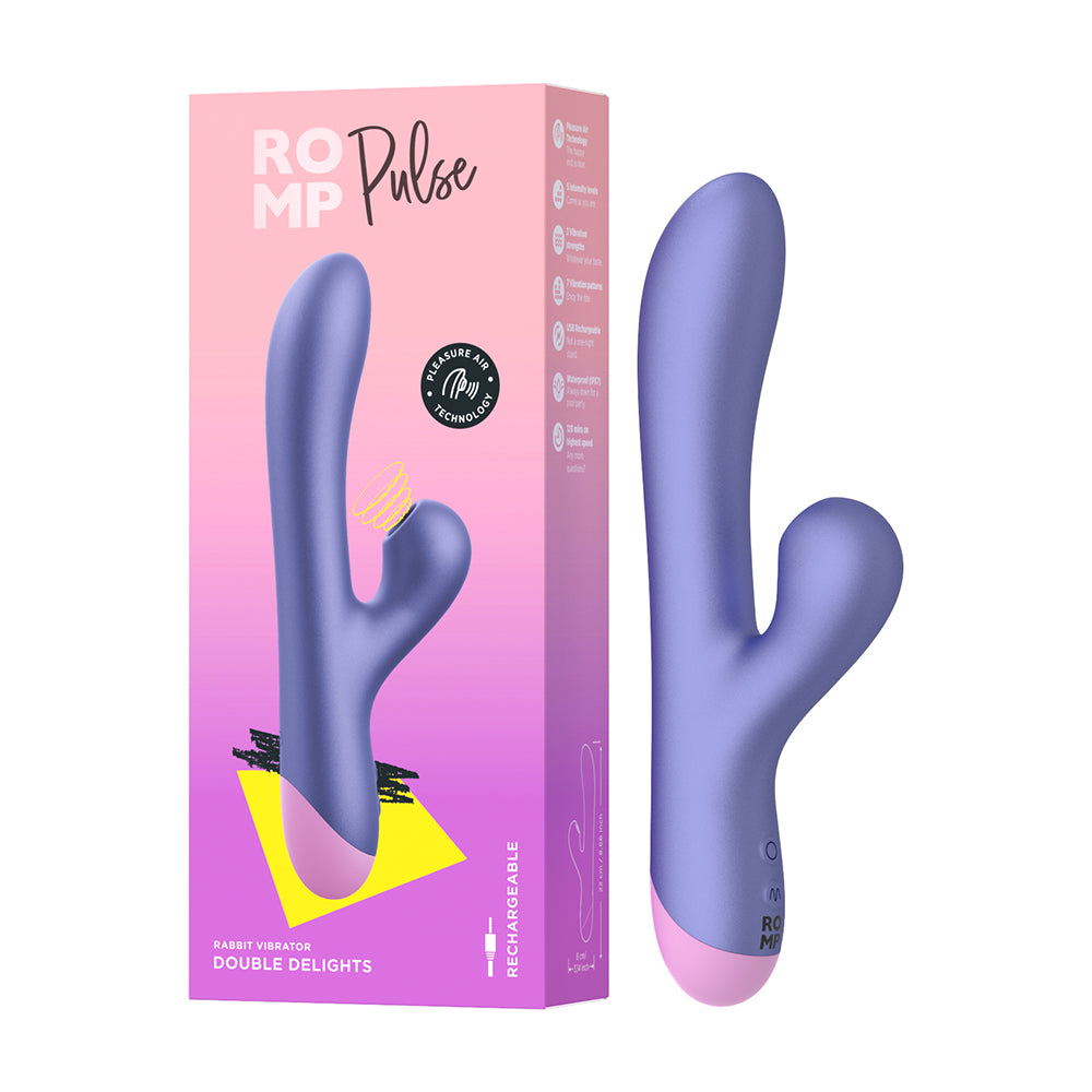ROMP - ROMP Pulse Pleasure Air Rabbit Vibrator - Vibrators - Silicone