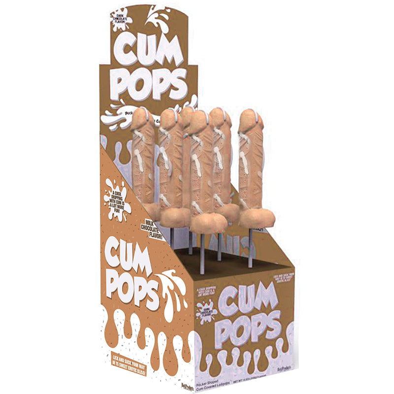 Hott Products - Cum Cock Pops Milk Chocolate Flavored Dp 6pcs/per - Novelties & Games