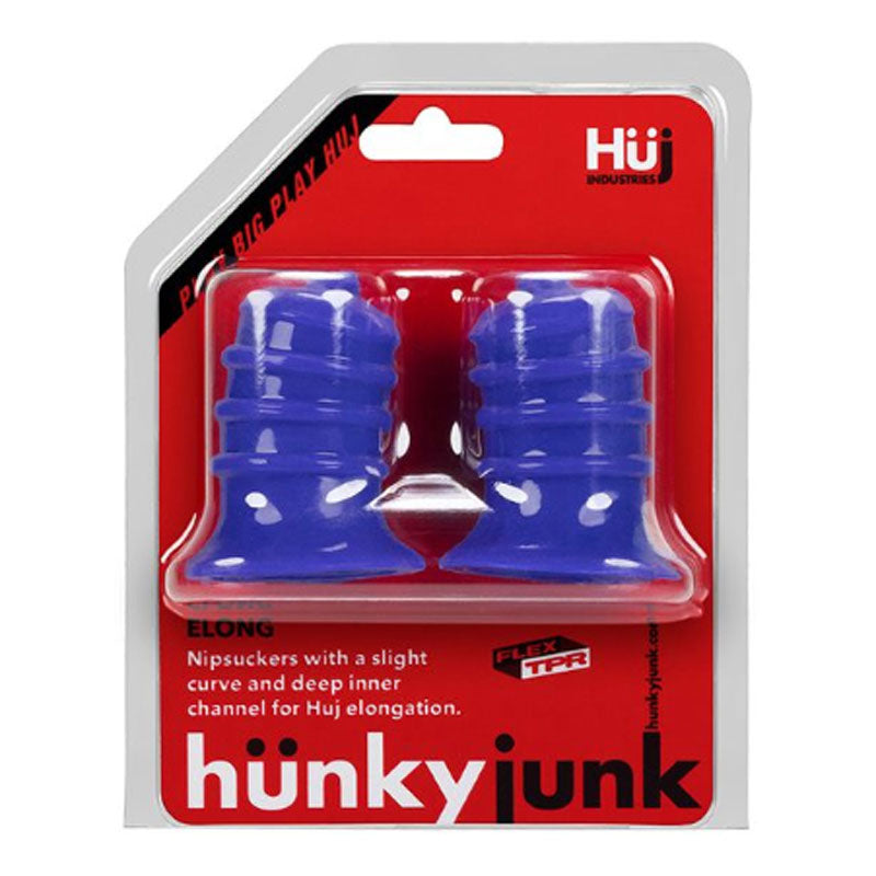 Oxballs - Hunkyjunk ELONG nipsuckers, cobalt - Bondage & Fetish Toys - TPE/TPR/Elastomers