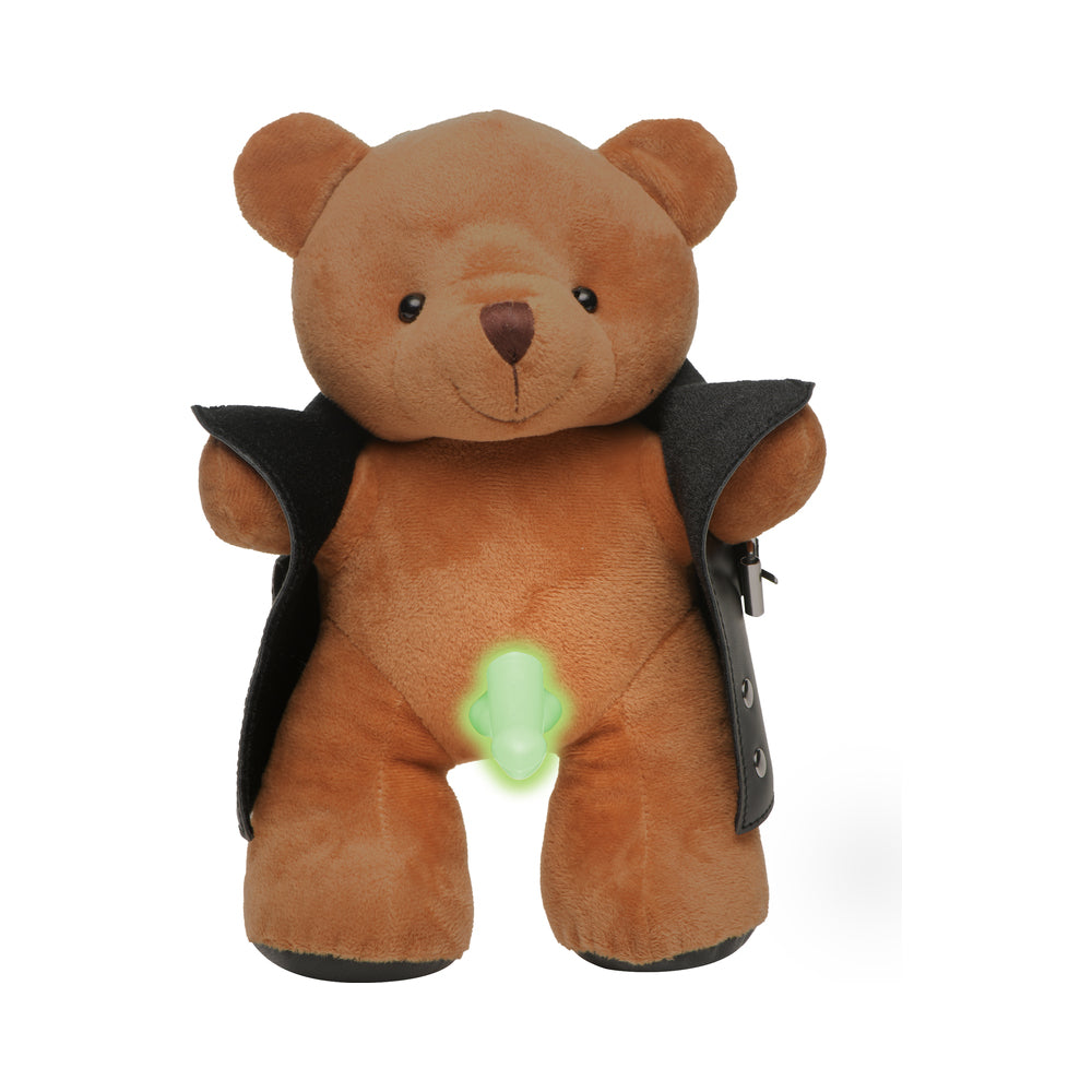 XR Brands - Master Series Exhibitionist Teddy Bear with Glow-in-the-Dark Penis - Novelties & Games - Polyester