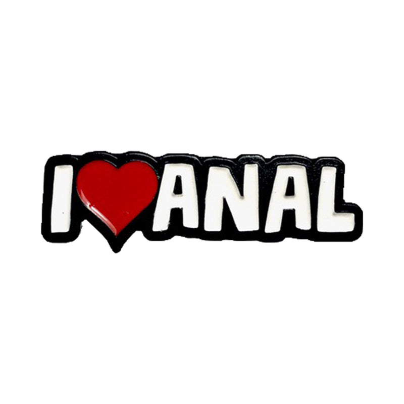 Geeky & Kinky - Geeky & Kinky I Heart Anal Enamel Pin - Novelties & Games - Metal