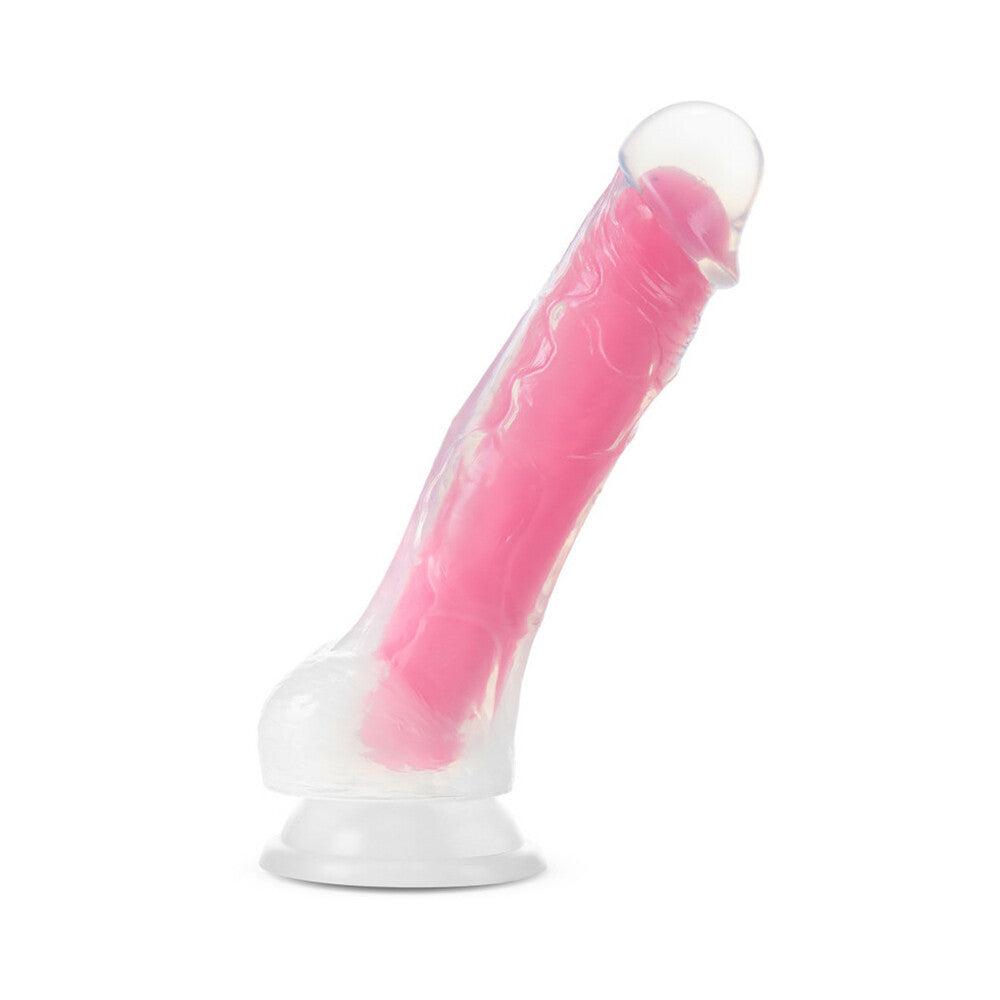 Blush - Neo Elite Glow in the Dark Viper 7 in. Dual-Density Dildo Neon Pink - Dildos - Silicone