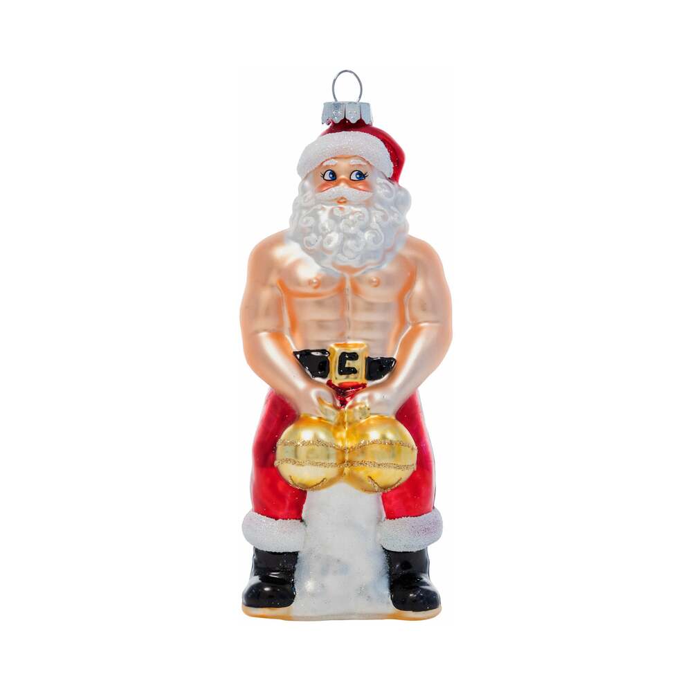 Cheeky - Cheeky Pornament Big Balls Claus - Novelties & Games - Glass