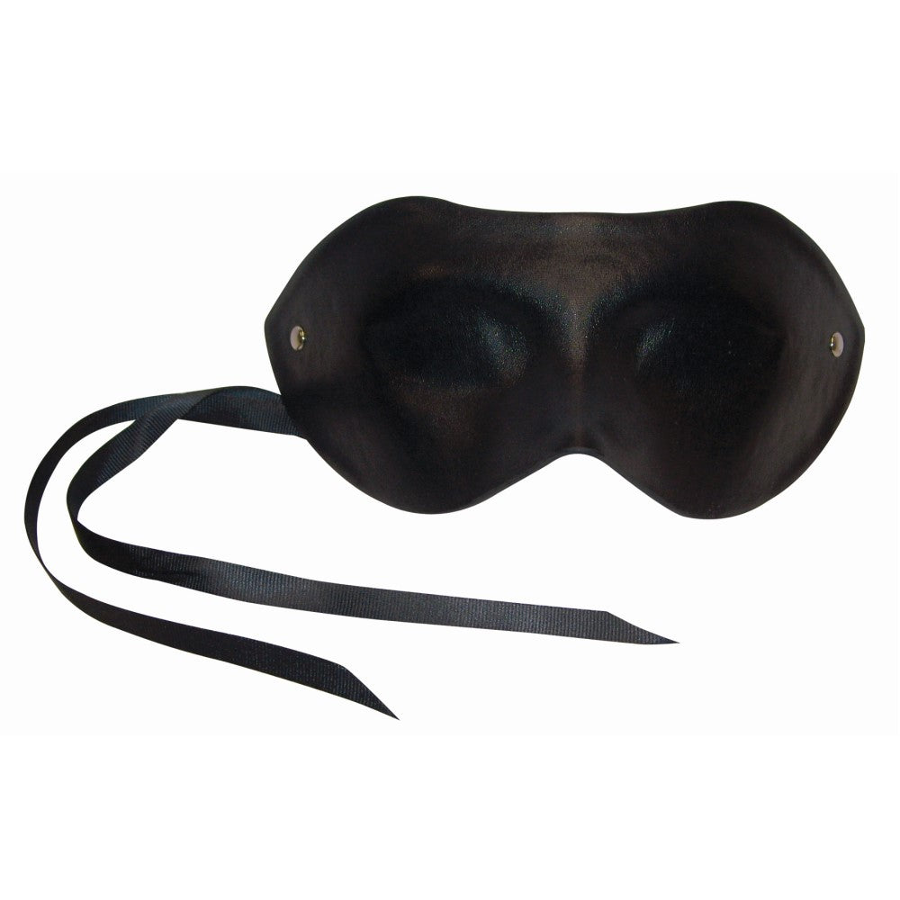 Sportsheets - Sportsheets Sex & Mischief Blackout Mask Blindfold Black - Bondage & Fetish Toys - Polyurethane