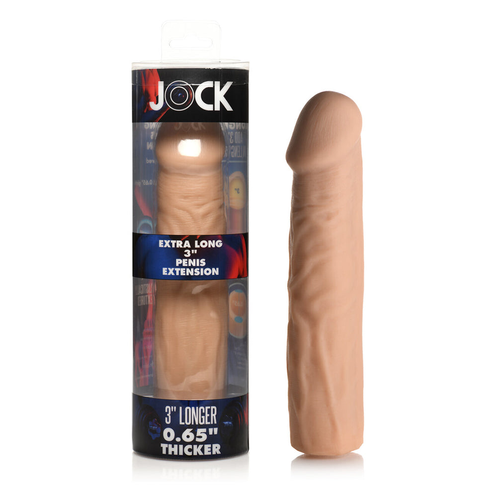 Curve Novelties - Jock Extra Long Penis Extension Sleeve 3 in. Light - Accessories - TPE/TPR/Elastomers