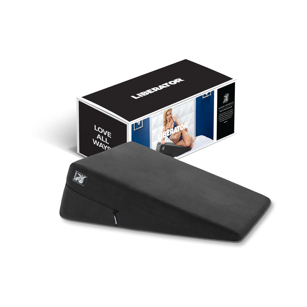 Liberator - Liberator Ramp Sex Positioning Aid Décor Velvet Black - Couples - Velvet