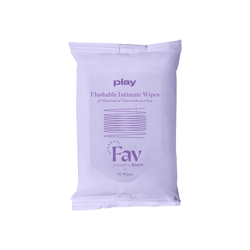 Personal Fav - Personal Fav Play Flushable Intimate Wipes 10-Pack - Sexual Wellness