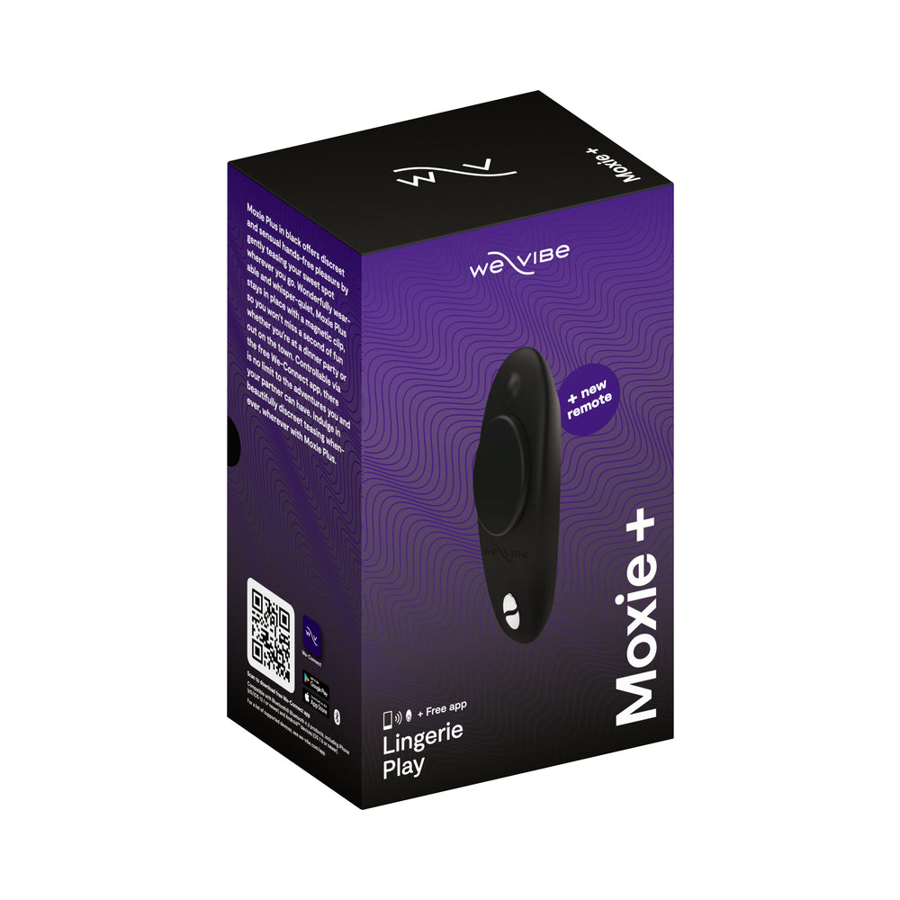 We-Vibe - We-Vibe Moxie+ Wearable Clitoral Vibrator Satin Black - Vibrators - Silicone