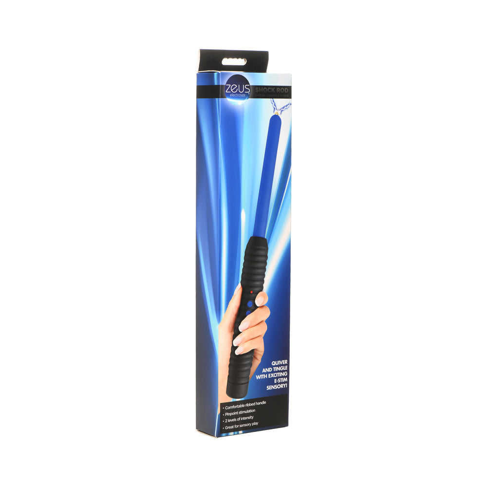 XR Brands - Zeus Electrosex Shock Rod E-Stim Zapping Wand - Bondage & Fetish Toys - ABS