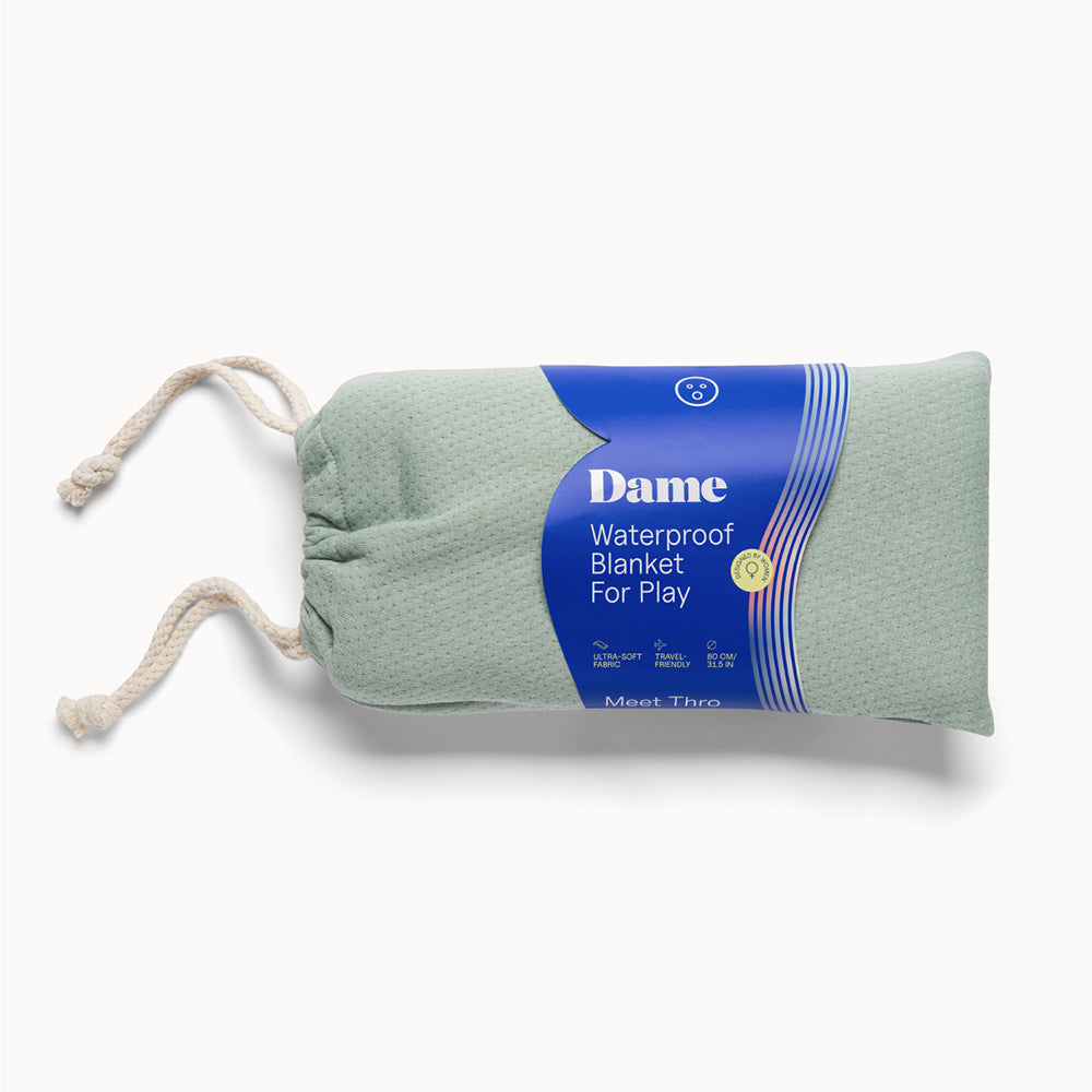 Dame - Dame Thro Waterproof Sex Blanket Sage - General - Cotton