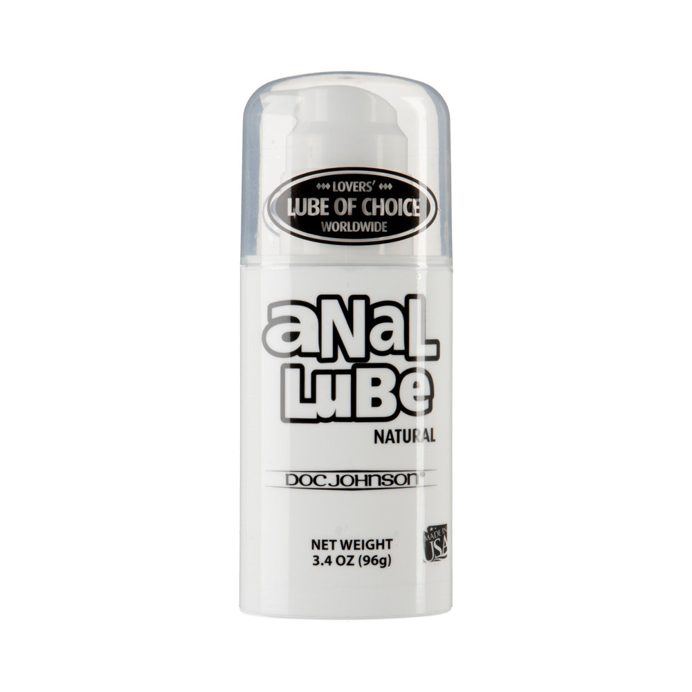 Doc Johnson - Anal Lube Natural 3.4oz Mega Pump - Lubricants, Creams & Glides - Liquid