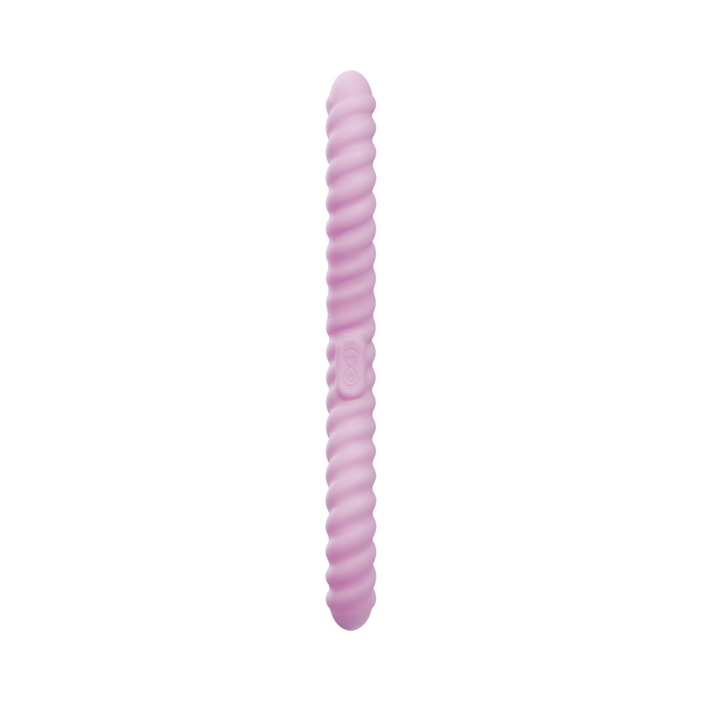 Tentra - Tentra Cor Unicorn Horn Double-Ended Vibrating Dildo Pink - Dildos