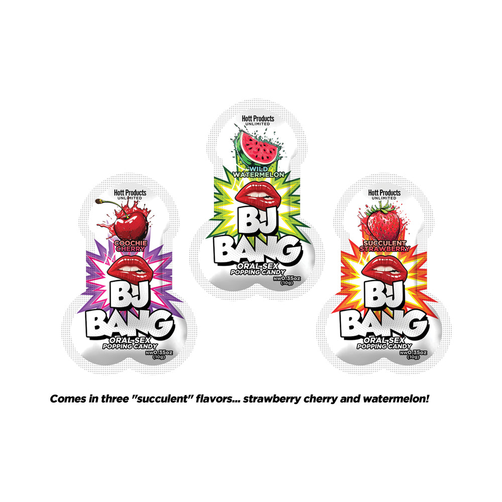 Hott Products - BJ Bang Popping Blow Job Oral Sex Candy 72-Piece Display - Novelties & Games