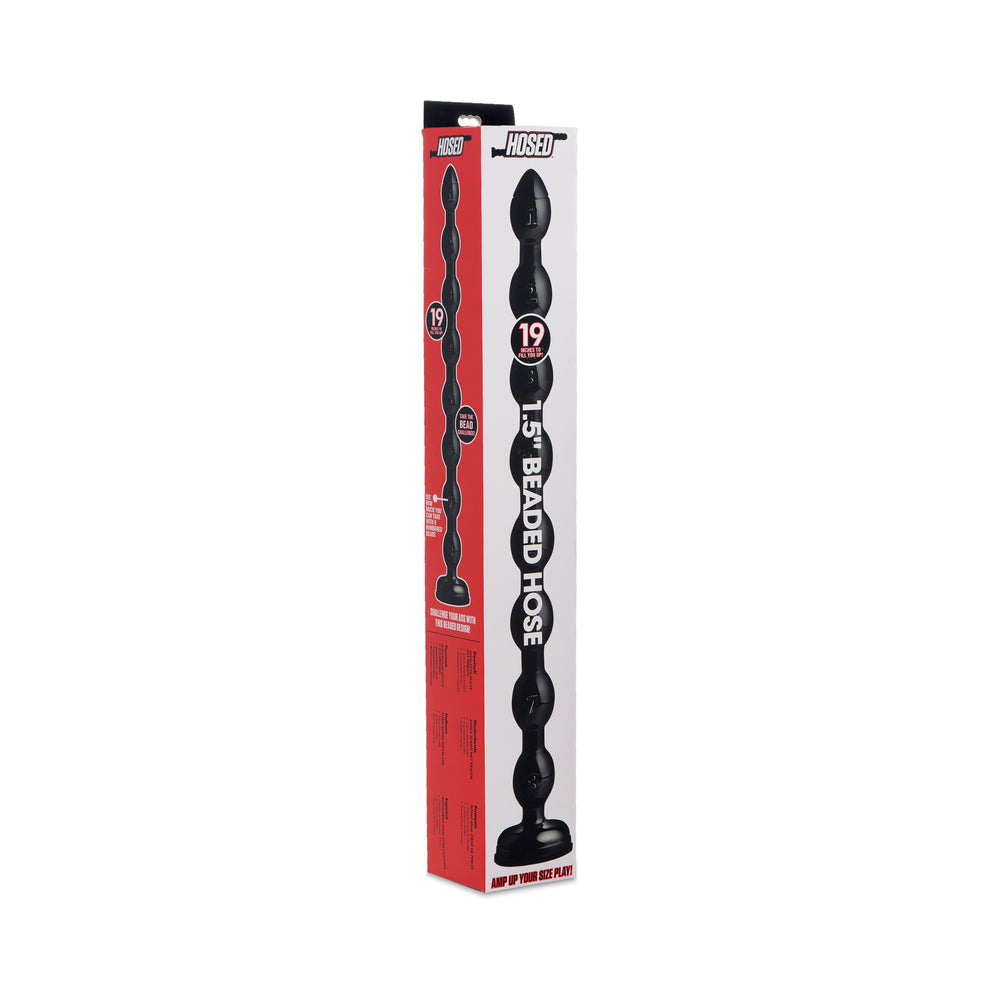 XR Brands - Hosed 1.5 in. Beaded Hose 19 in. Long - Sexual Wellness - PVC