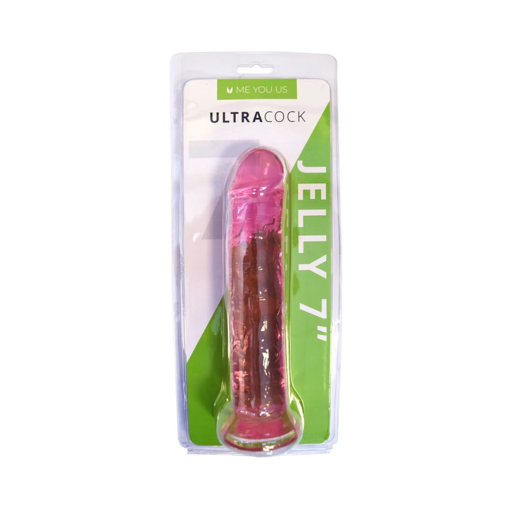 Me You Us - Me You Us Ultracock Pink Jelly 7 in. Dong - Dildos - Jelly/Rubber