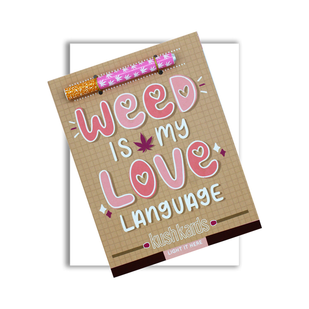 KushKards - Weed Is My Love Language One Hitter Kard - General - Paper