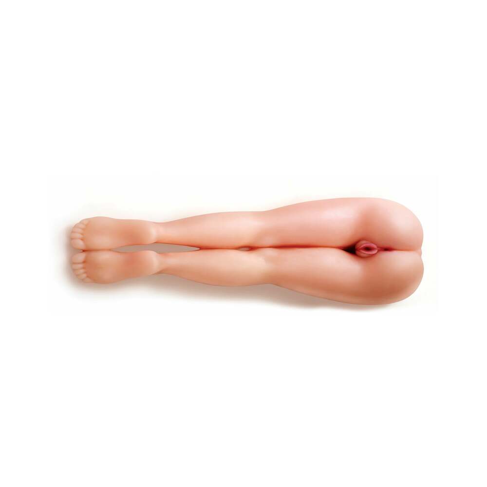PDX Brands - PDX Fuck Me Silly 3 Dual-Entry Mega Masturbator Beige - Masturbation Aids for Males - TPE/TPR/Elastomers