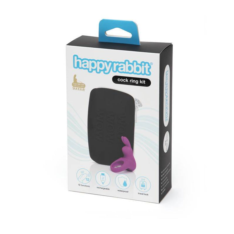 Happy Rabbit - Happy Rabbit 2-Piece Rechargeable Silicone Cockring Kit - Cockrings - Silicone