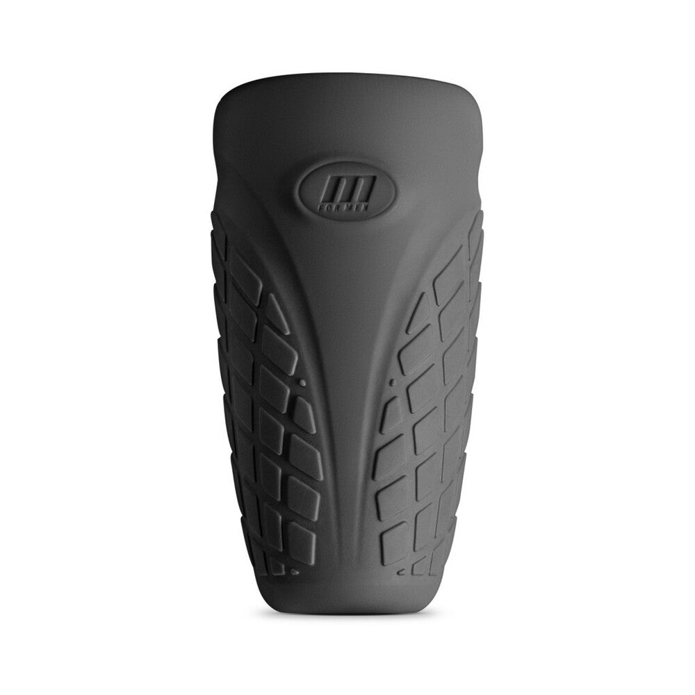 Blush - M Elite Platinum Gript Silicone Stroker Black - Masturbation Aids for Males - Silicone